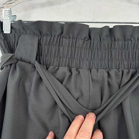 Liumilac Ankle Tie Jogger Dress Pants Womens Size XL Gray High Waist Belted - Picture 8 of 15